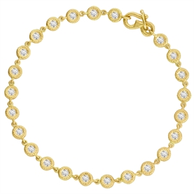 Dulong Glory Tennis Armbånd Lille, 18K Guld